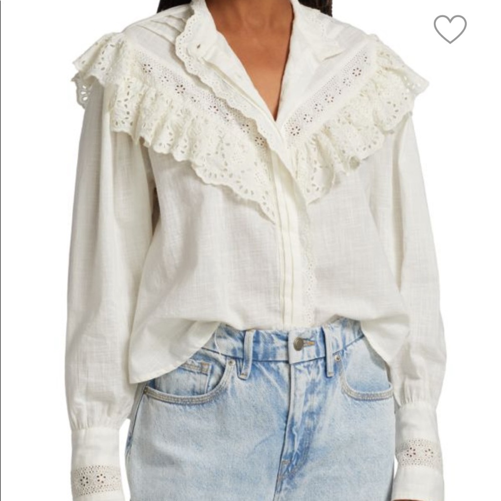 FREE PEOPLE
Hit The Road Button Front Blouse